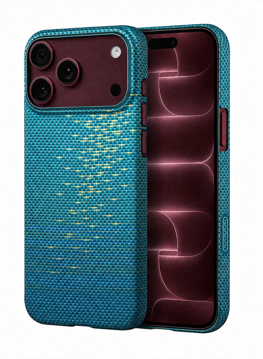 Glassology Carbon Design Case for iPhone 18 Pro Max Glacier