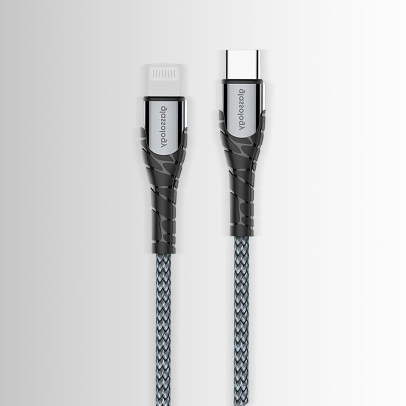 Glassology 1 Meter USB-C to Lightning Braided Cable [MFi Certified]