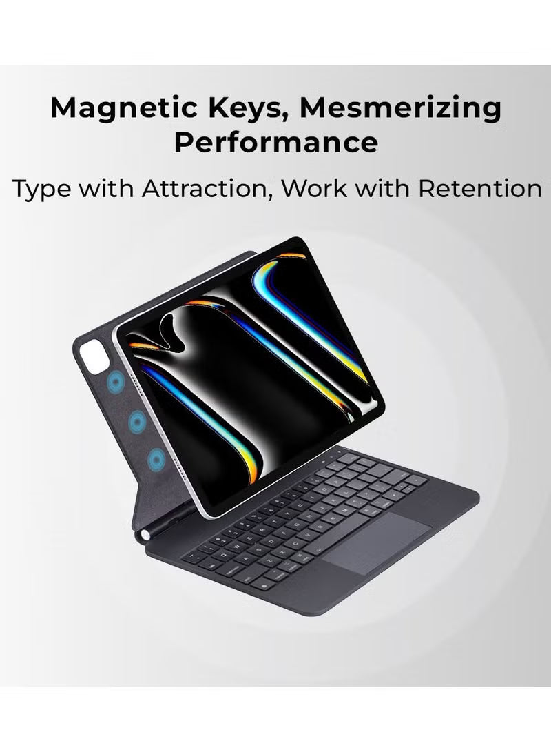 iPad Pro 12.9 inch magic keyboard case slim magnetic typing cover