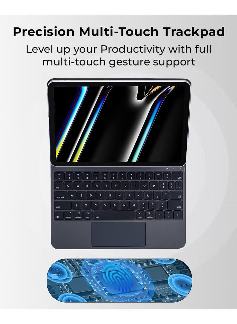 iPad Pro 12.9 inch magic keyboard case with adjustable stand