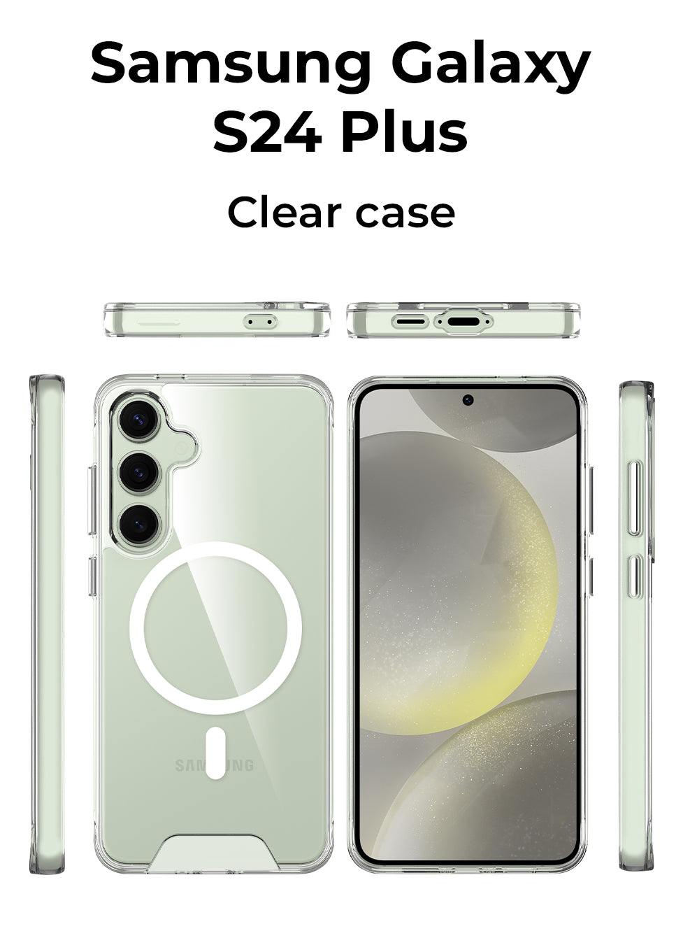 Glassology MagSafe clear case with screen protector for Galaxy S30