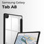 black hybrid slim case combo with clear back for Samsung Galaxy Tab A8 10.5