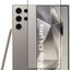 Samsung Galaxy S24 Ultra smartphone with a clear protective screen overlay on a white background