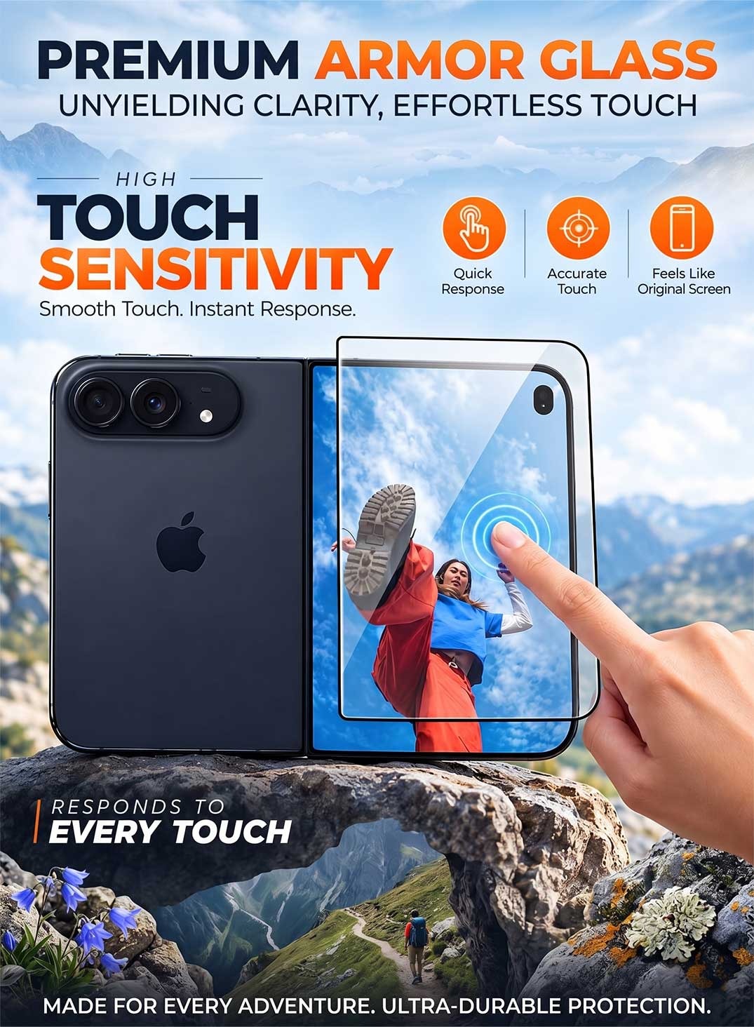 Glassology Clear Screen Protector for iPhone Duo