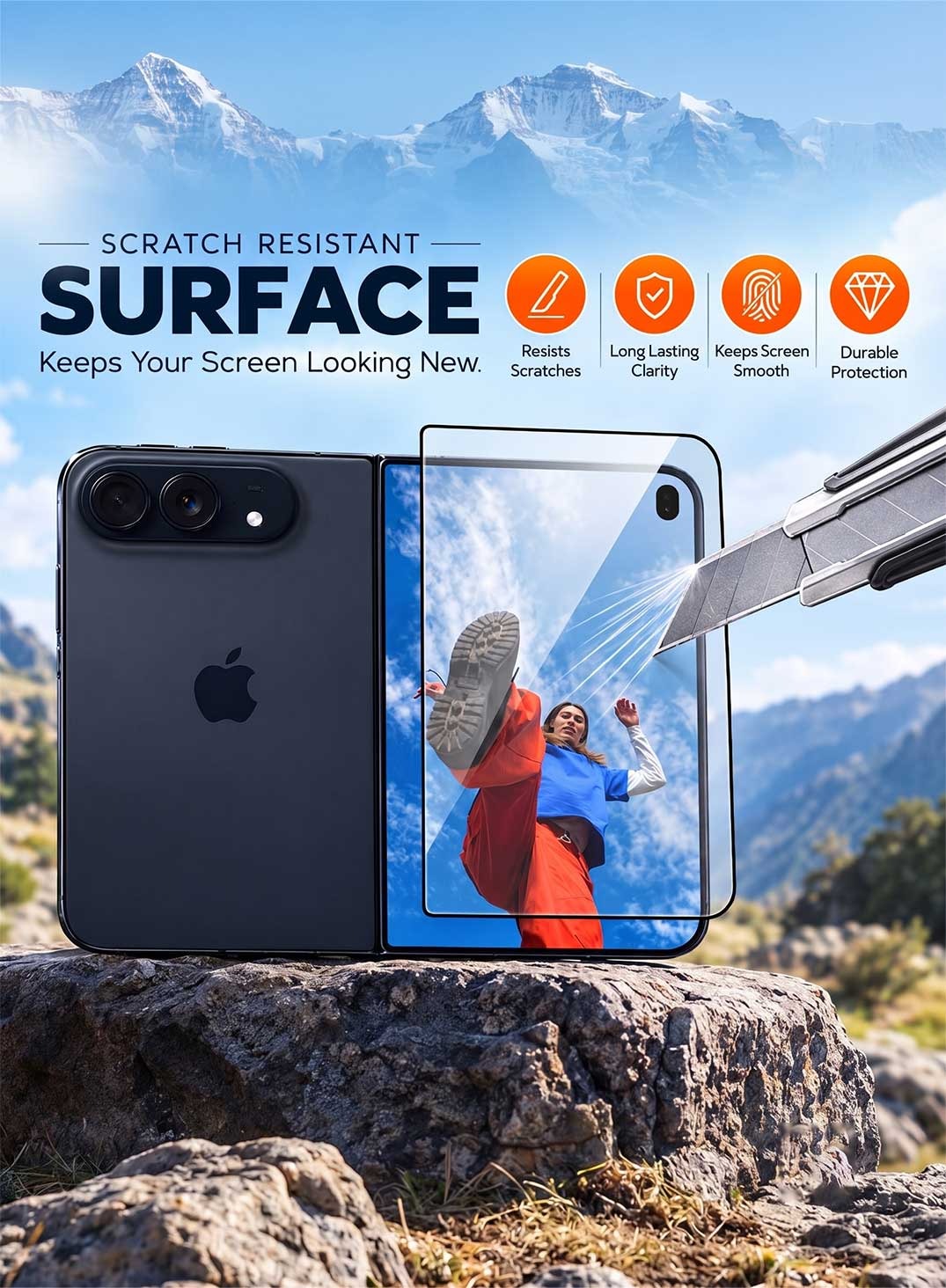 Glassology Clear Screen Protector for iPhone Duo