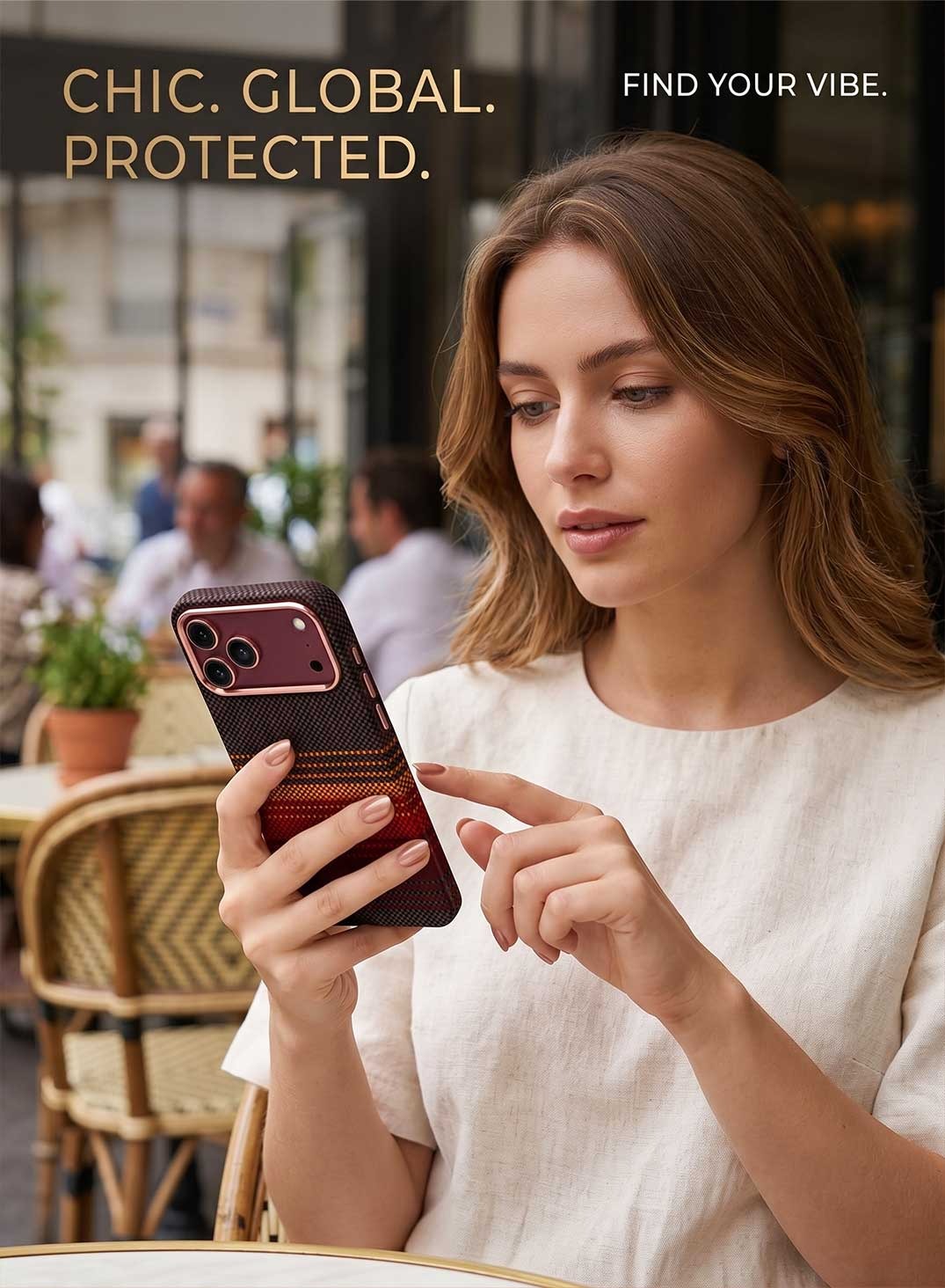Glassology Carbon Design Case for iPhone 18 Pro Max Black
