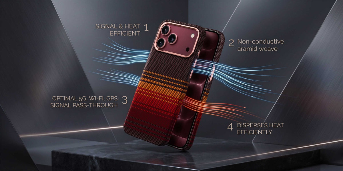 Glassology Carbon Design Case for iPhone 18 Pro Max Black
