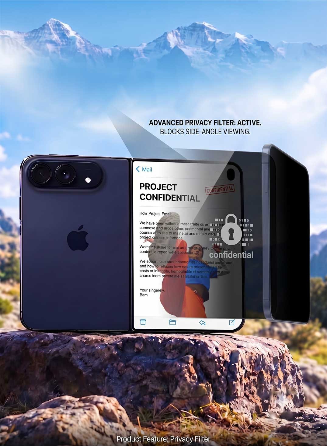 Glassology Privacy Tempered Glass Screen Protector for iPhone Duo