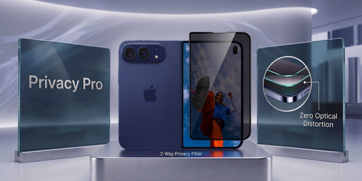 Glassology Privacy Tempered Glass Screen Protector for iPhone Duo