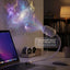 Glassology Starry Sky Projection Light, USB Night Light Projector with 6 Interchangeable Film Discs, Galaxy & Moon Ceiling Lamp for Bedroom, Kids Room & Home Décor