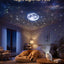 Glassology Starry Sky Projection Light, USB Night Light Projector with 6 Interchangeable Film Discs, Galaxy & Moon Ceiling Lamp for Bedroom, Kids Room & Home Décor