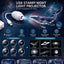 Glassology Starry Sky Projection Light, USB Night Light Projector with 6 Interchangeable Film Discs, Galaxy & Moon Ceiling Lamp for Bedroom, Kids Room & Home Décor