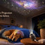 Glassology Starry Sky Projection Light, USB Night Light Projector with 6 Interchangeable Film Discs, Galaxy & Moon Ceiling Lamp for Bedroom, Kids Room & Home Décor
