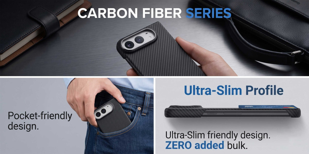 Glassology Carbon Design Case for iPhone Duo – Black