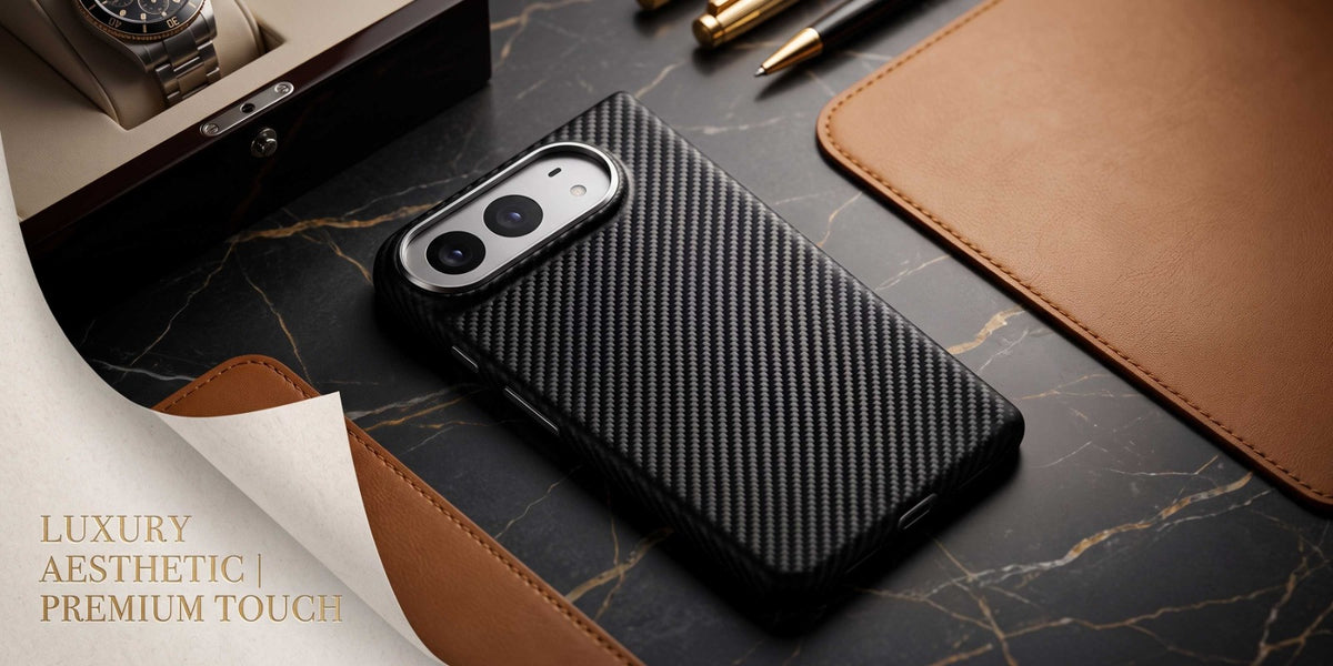 Glassology Carbon Design Case for iPhone Duo – Black
