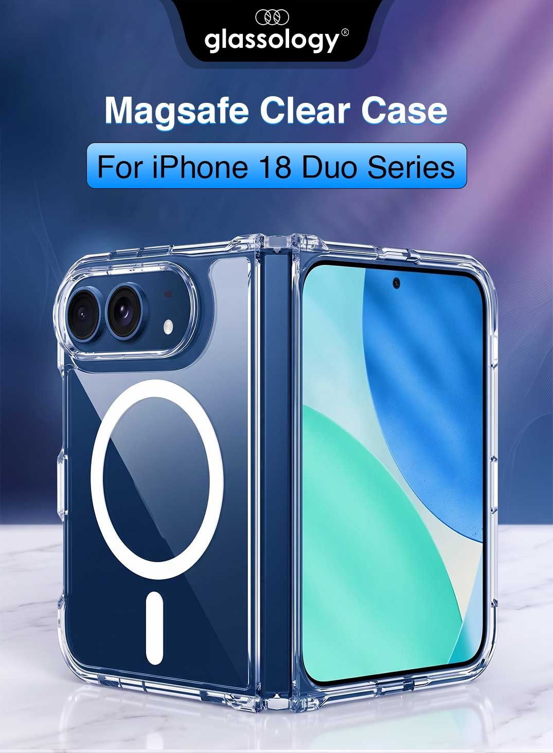 Glassology MagSafe Clear Case for iPhone Duo