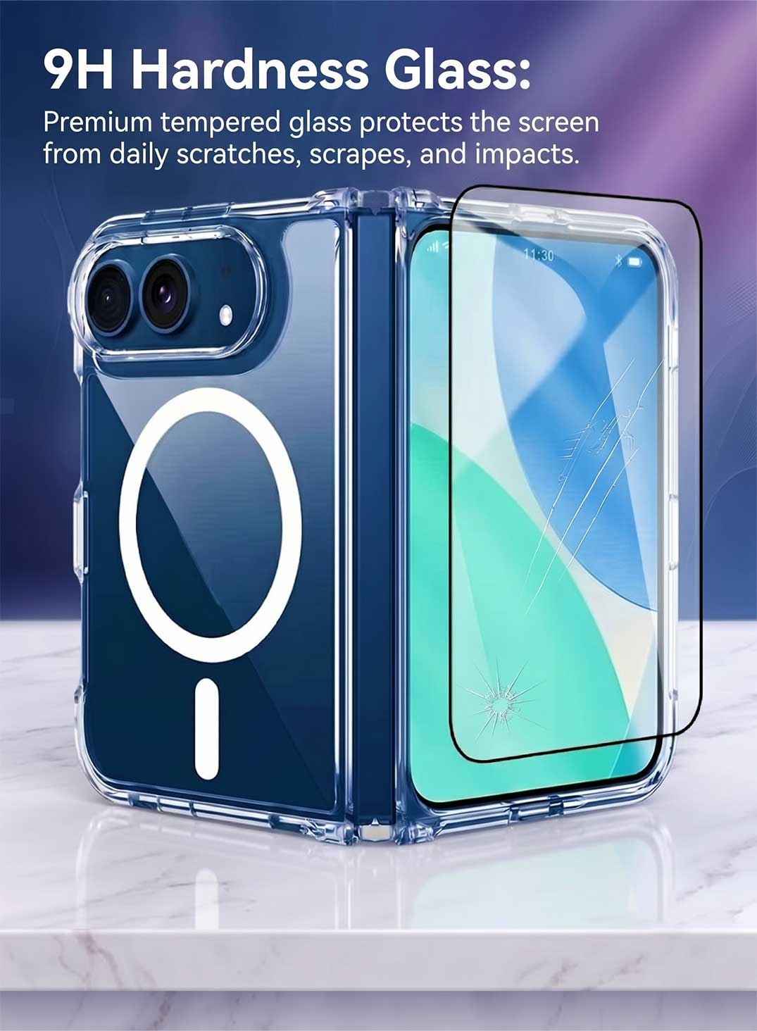 Glassology MagSafe Clear Case + Screen Protector for iPhone Duo Combo