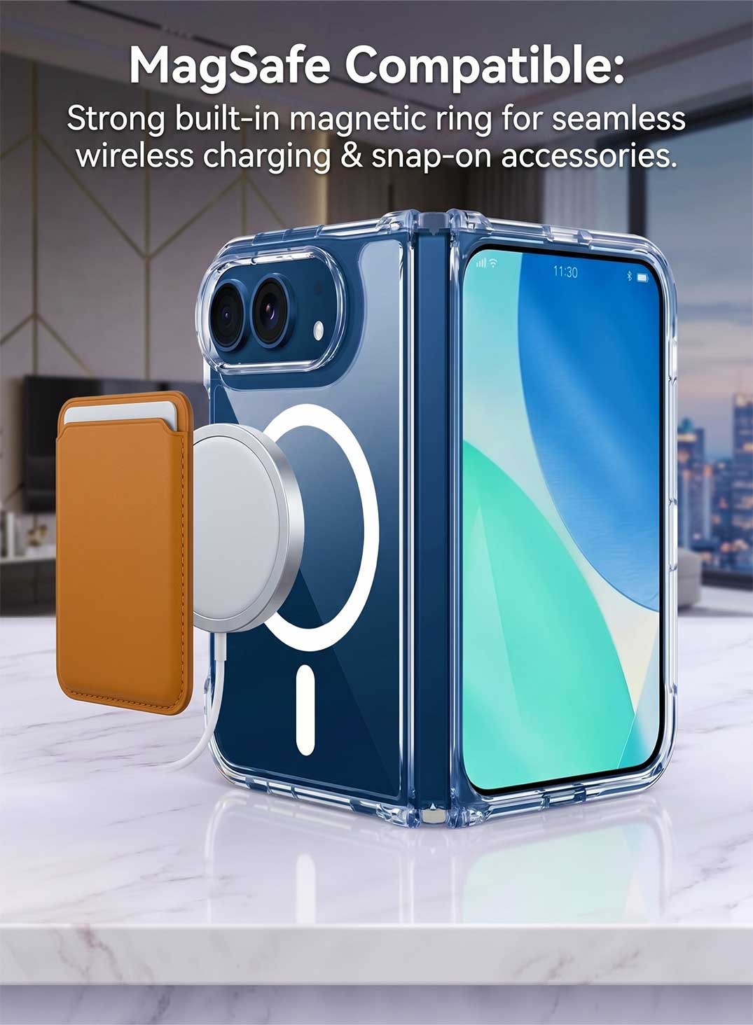 Glassology MagSafe Clear Case + Screen Protector for iPhone Duo Combo