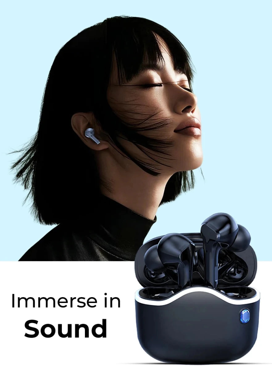 A33 Freedom Wireless Bluetooth Headset Black - GLASSOLOGY