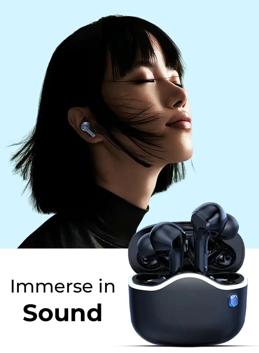 A33 Freedom Wireless Bluetooth Headset Black - GLASSOLOGY