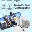 A33 Wireless Bluetooth Headset White with Built in Microphone - GLASSOLOGY