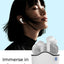 A33 Wireless Bluetooth Headset White with Built in Microphone - GLASSOLOGY