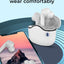 A33 Wireless Bluetooth Headset White with Built in Microphone - GLASSOLOGY