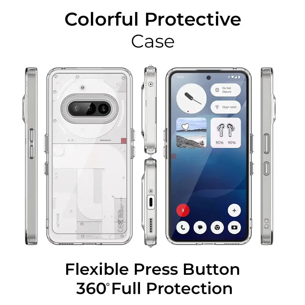 Clear Protection Bundle for Nothing Phone (3a) - transparent case with screen protector - GLASSOLOGY