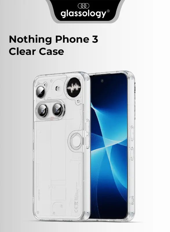 Clear Protective Case for Nothing Phone 3 | Lightweight White Design - GLASSOLOGY