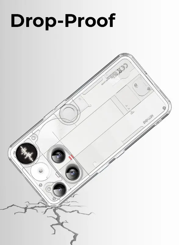 Clear Protective Case for Nothing Phone 3 | Lightweight White Design - GLASSOLOGY
