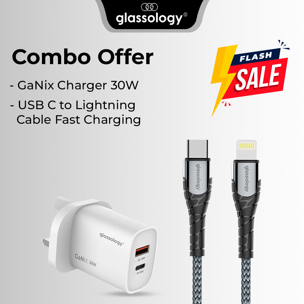 “Get 30W GaNix Charger + 30W PD USB-C to Lightning Cable”