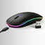 Dual - Mode Silent Wireless Mouse – Bluetooth & 2.4GHz Rechargeable Slim Optical Mouse - GLASSOLOGY