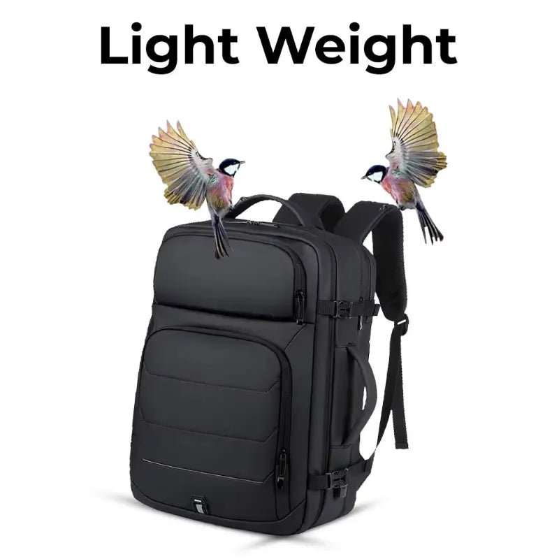 Faux Leather Laptop Backpack - GLASSOLOGY