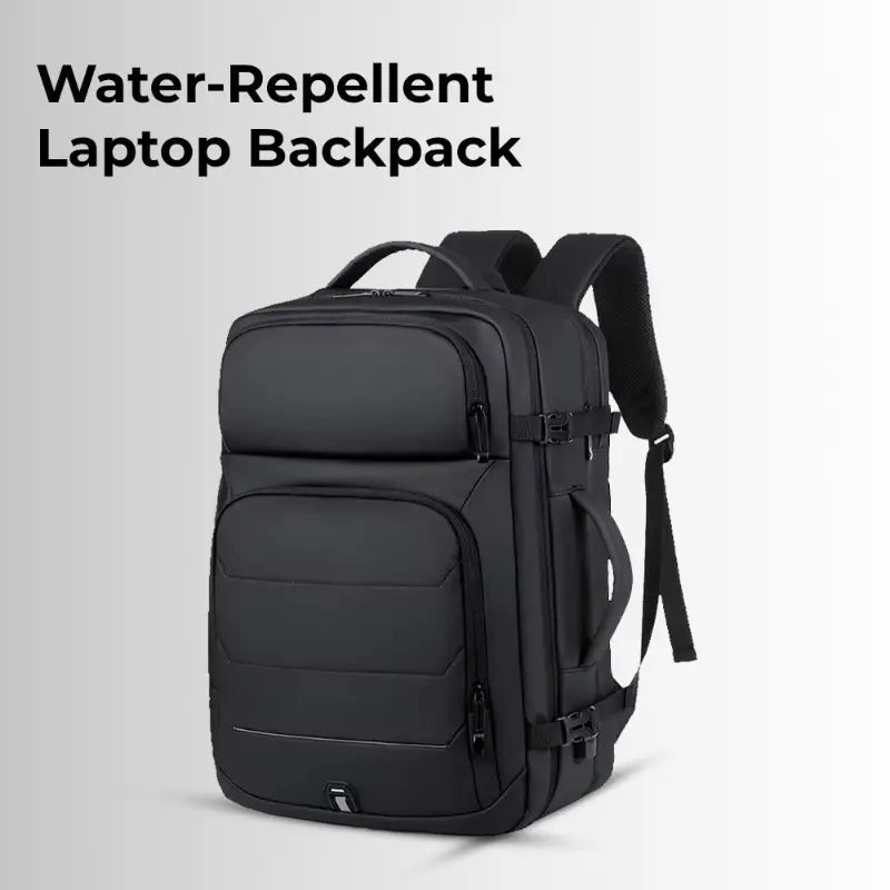 Faux Leather Laptop Backpack - GLASSOLOGY