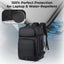 Faux Leather Laptop Backpack - GLASSOLOGY