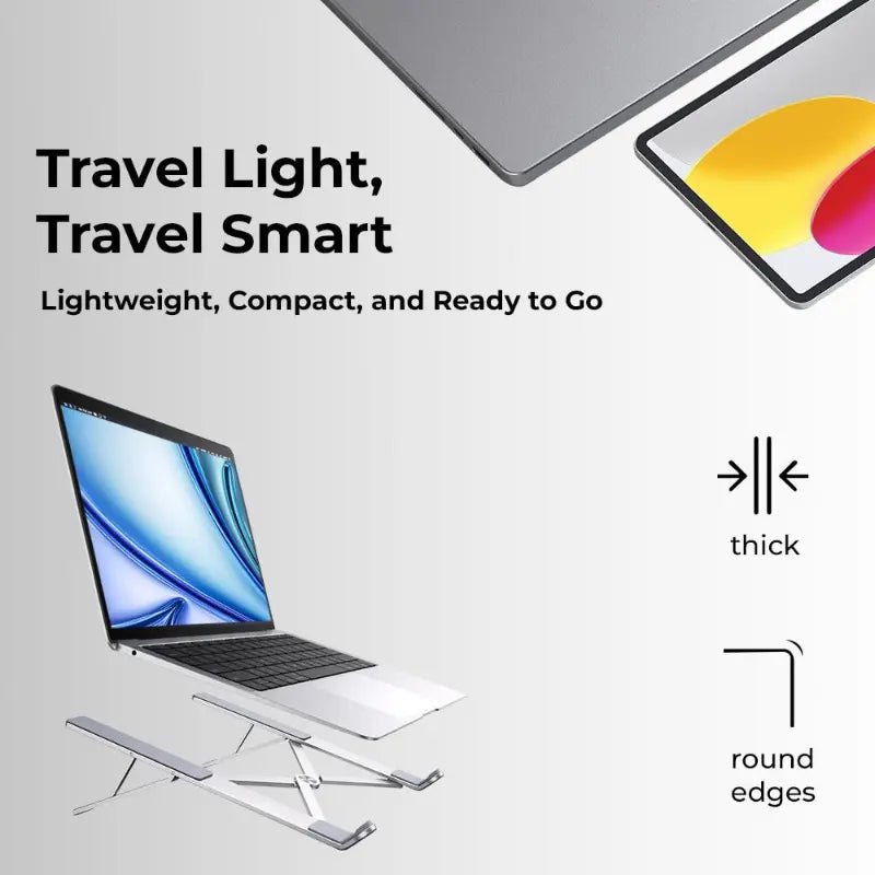 Foldable Aluminum Laptop Stand - GLASSOLOGY