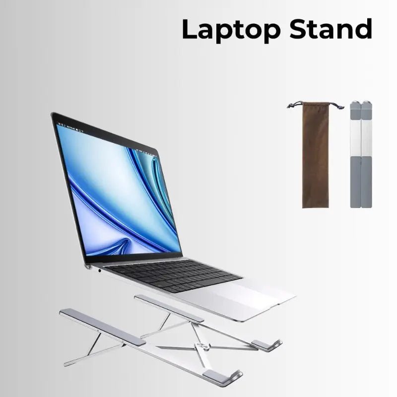 Foldable Aluminum Laptop Stand - GLASSOLOGY