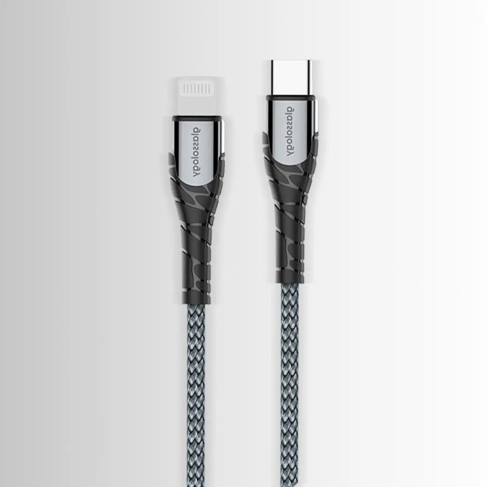 Glassology 1 Meter USB-C to Lightning Braided Cable [MFi Certified] - GLASSOLOGY