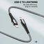 Glassology 1 Meter USB - C to Lightning Braided Cable [MFi Certified] - GLASSOLOGY