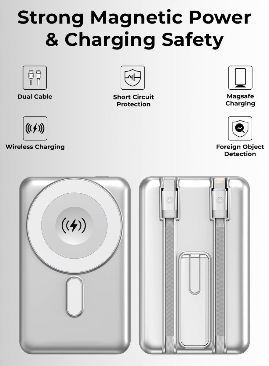 Glassology 10000mAh Magnetic Wireless Power Bank 20W PD - GLASSOLOGY