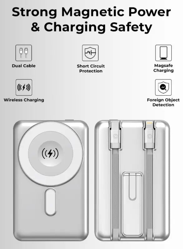 Glassology 10000mAh Magnetic Wireless Power Bank with 20W PD Fast Charging - GLASSOLOGY