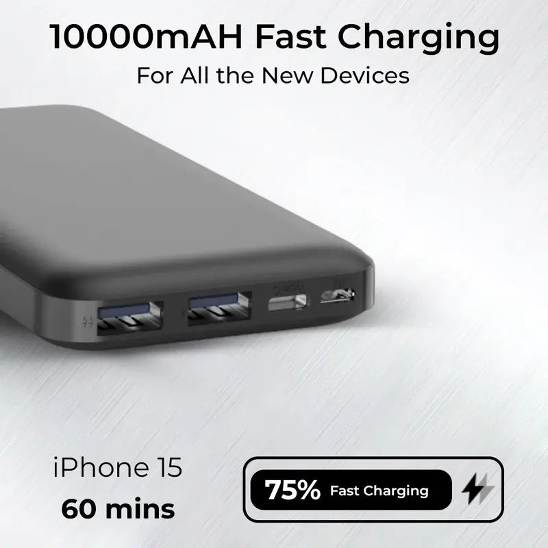 Glassology 10000mAh Power Bank | 22.5W Fast Charge - GLASSOLOGY