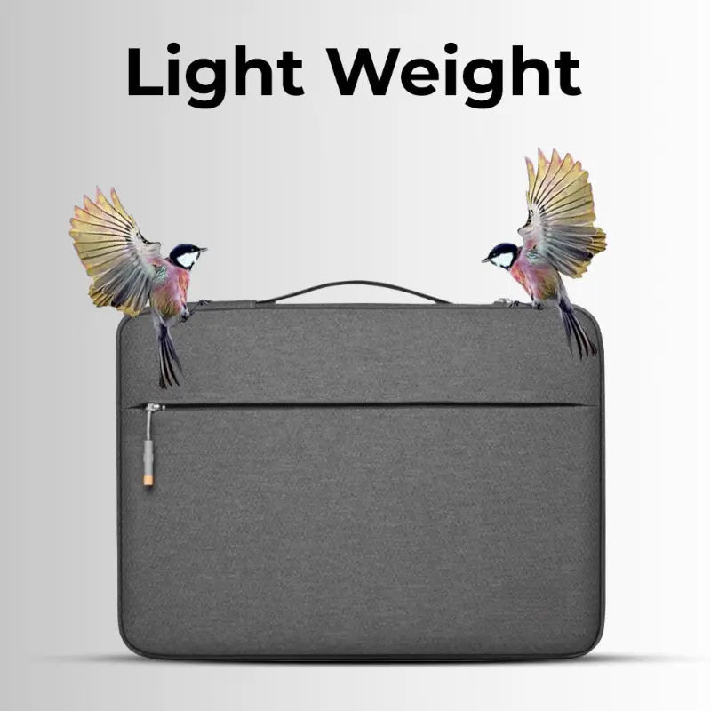 Glassology 15.6 - Inch Laptop Carry Sleeve Bag | Padded Protective Case with Handle – Grey - GLASSOLOGY