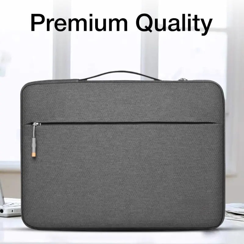 Glassology 15.6 - Inch Laptop Carry Sleeve Bag | Padded Protective Case with Handle – Grey - GLASSOLOGY