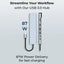 Glassology 8-in-1 USB-C Hub with 4K HDMI, Ethernet, Dual USB-C & SD/TF Card Reader - GLASSOLOGY