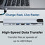Glassology 8-in-1 USB-C Hub with 4K HDMI, Ethernet, Dual USB-C & SD/TF Card Reader - GLASSOLOGY
