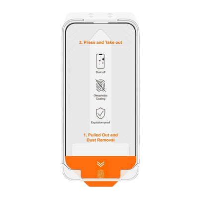 Glassology 9H Tempered Glass Screen Protector for iPhone 15 with installer kit - GLASSOLOGY