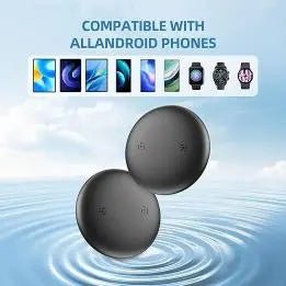 Glassology Android Smart Tag (Black) | Bluetooth Tracker for Keys, Bags & Wallets - GLASSOLOGY