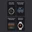 glassology Chrome Pro Max Smartwatch 1.43 - Inch Display | Health & Fitness Tracking | Black - GLASSOLOGY