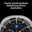 glassology Chrome Pro Max Smartwatch 1.43 - Inch Display | Health & Fitness Tracking | Black - GLASSOLOGY